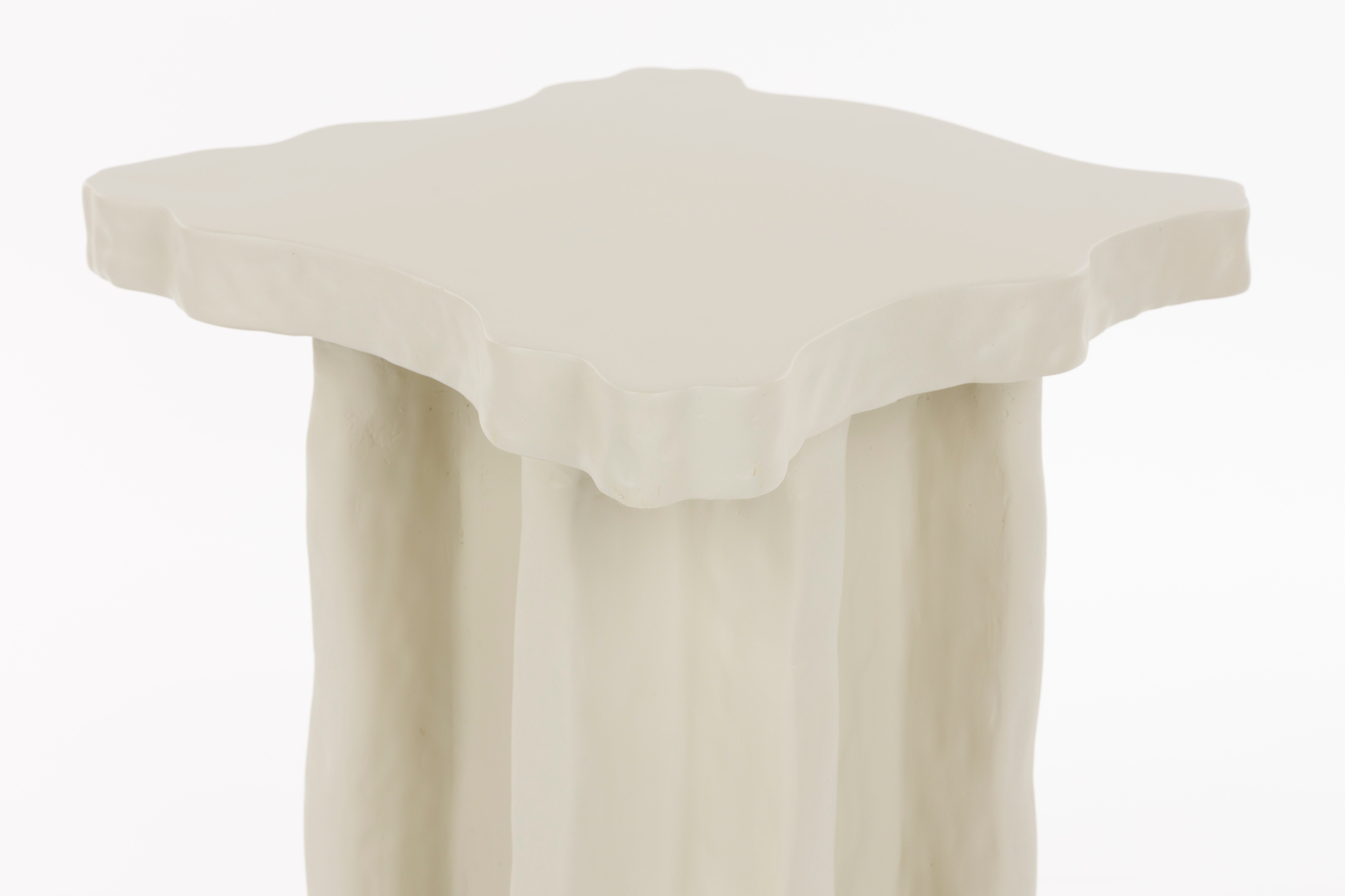 Bold Monkey Born To Be Alive Beige Square Side Table